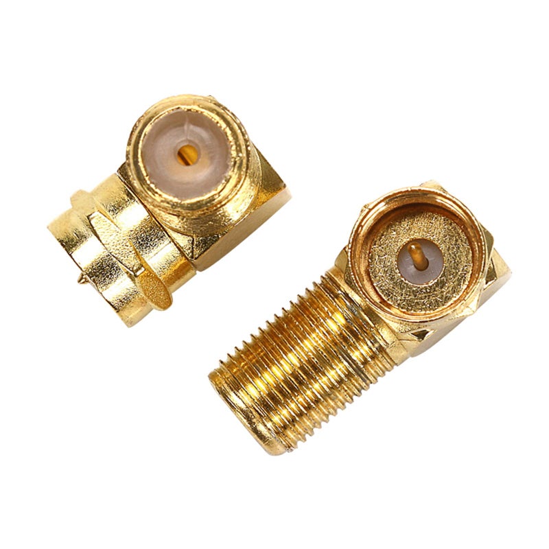 TLS.Eagle F Type Right Angle 90 Degree Male to Female Cable Connector Coax Adapter Pack of 5 - Image 3